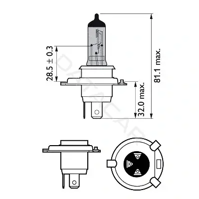 Лампочки PHILIPS 12342WVUBW