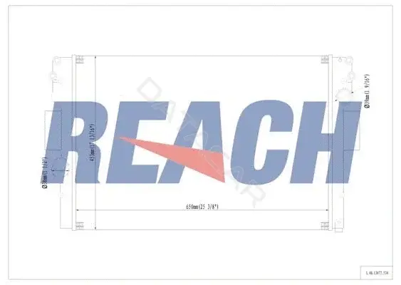 Радиатор охлаждения REACH 1.40.13677.534