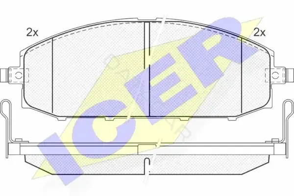 Тормозные колодки ICER 181448
