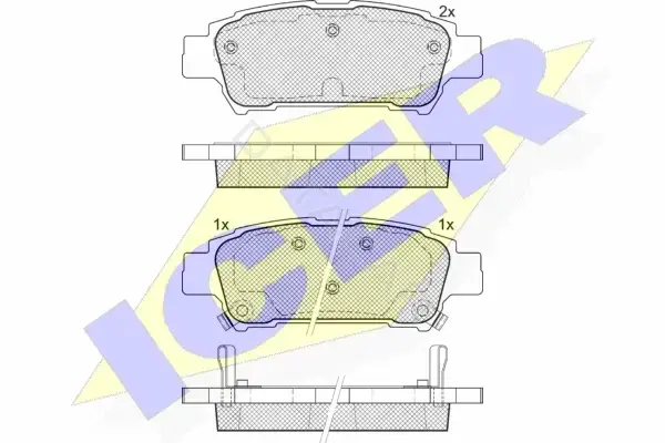 Тормозные колодки ICER 181608