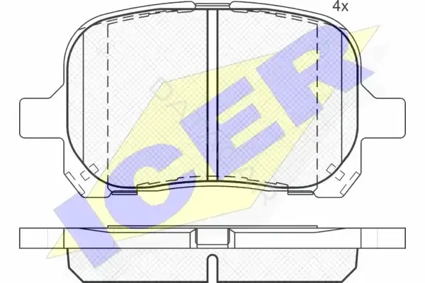 Тормозные колодки ICER 181632