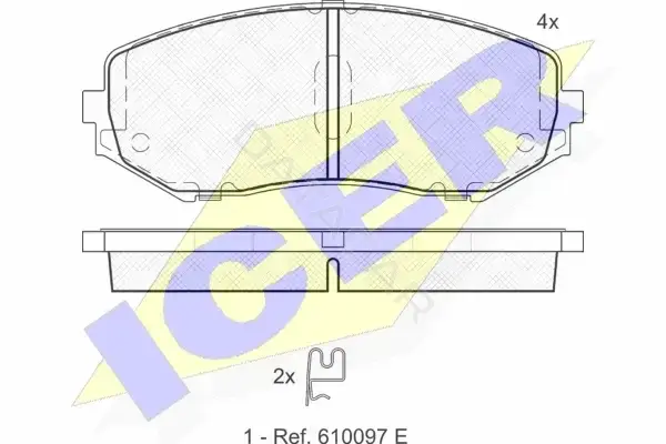 Тормозные колодки ICER 181747