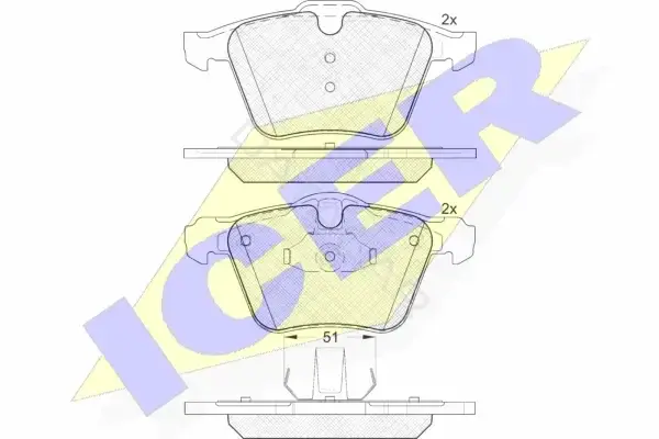 Тормозные колодки ICER 181805