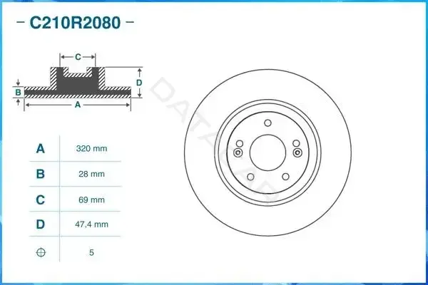 Тормозные диски CWORKS C210R2080