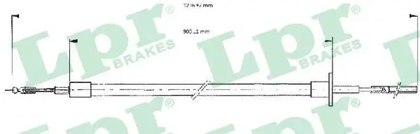 Трос сцепления LPR/AP/RAL C0052C