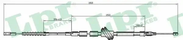 Трос ручника LPR/AP/RAL C0055B