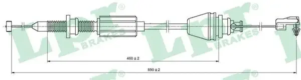 Трос газа LPR/AP/RAL C0147A