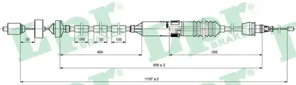 Трос сцепления LPR/AP/RAL C0471C