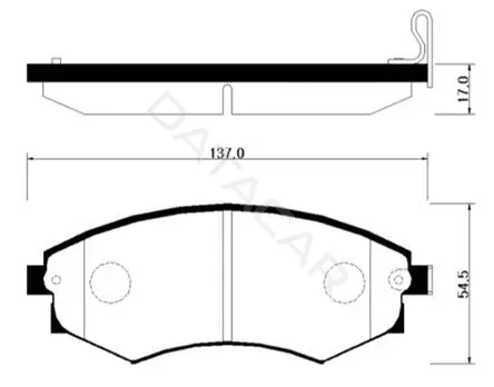 Тормозные колодки HSB GOLD HP0003