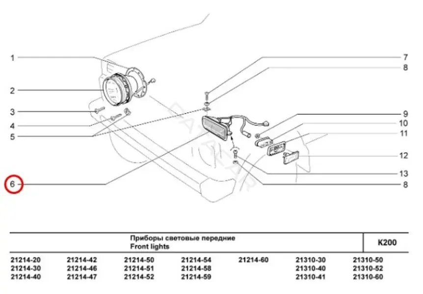 Габариты LADA 21214371201101