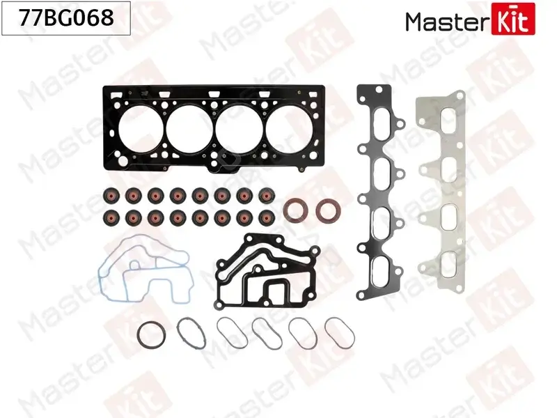 Комплект прокладок двигателя MASTERKIT 77BG068