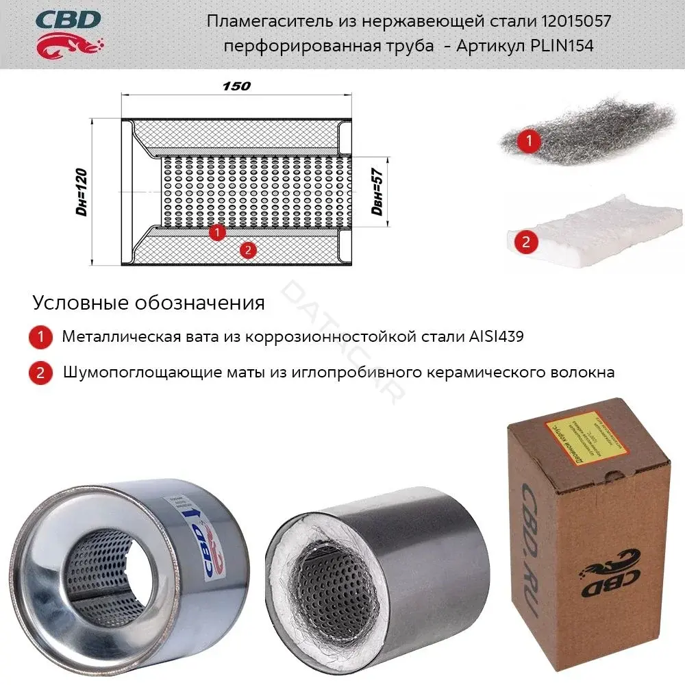 Пламегаситель CBD PLIN154