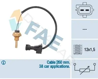 Датчик температуры охлаждающей жидкости FAE 32740