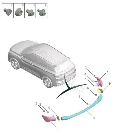 Задние фонари GEELY 7057043900