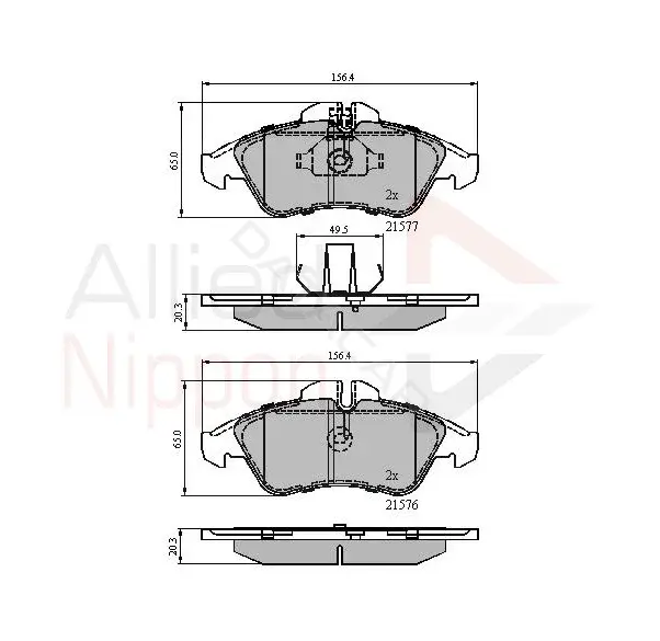 Тормозные колодки ALLIED NIPPON ADB0212