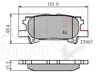 Тормозные колодки ALLIED NIPPON ADB01279
