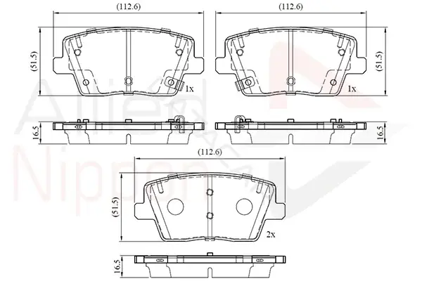 Тормозные колодки ALLIED NIPPON ADB32758