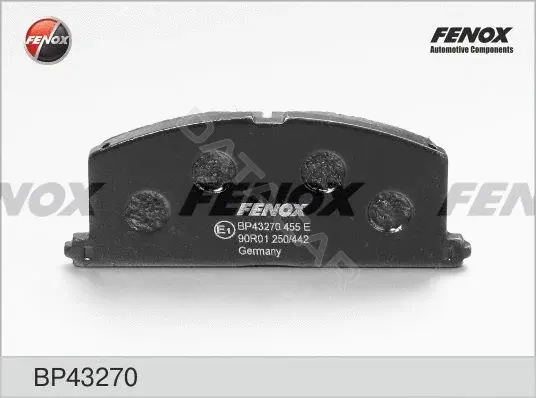 Тормозные колодки FENOX BP43270