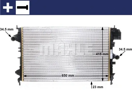 Радиатор охлаждения KNECHT/MAHLE CR8000S