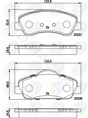 Тормозные колодки COMLINE CBP02199