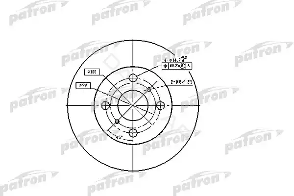Тормозные диски PATRON PBD1423