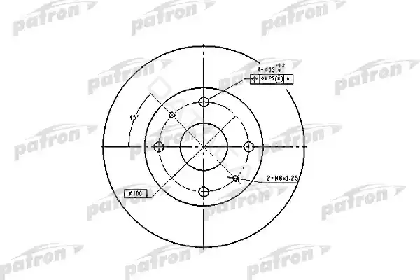 Тормозные диски PATRON PBD2576
