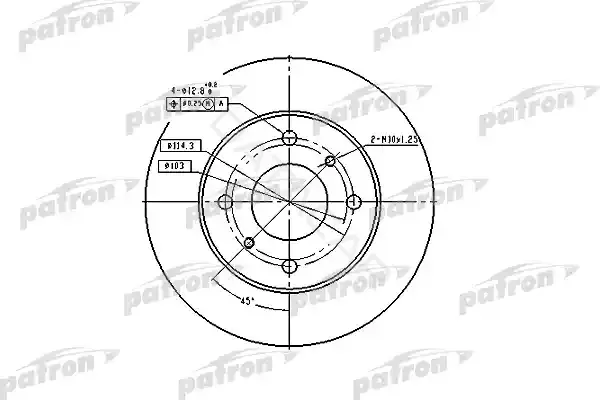 Тормозные диски PATRON PBD2591
