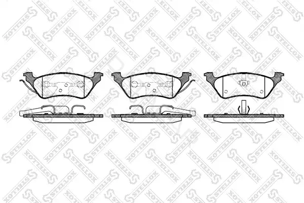 Тормозные колодки STELLOX 822000B-SX