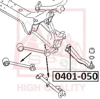 Сайлентблок рычага ASVA 0401-050