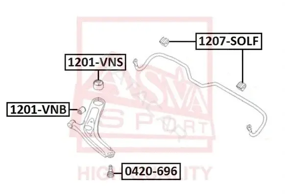Шаровая опора ASVA 0420-696