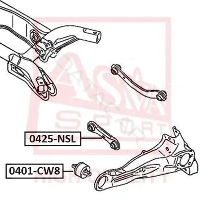 Рычаги ASVA 0425-NSL