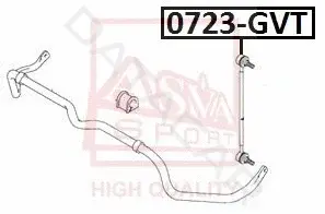 Стойки стабилизатора ASVA 0723-GVT
