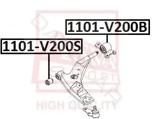 Сайлентблок рычага ASVA 1101-V200B