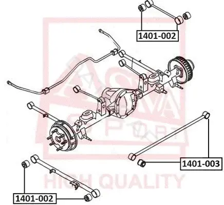 Сайлентблок рычага ASVA 1401-003