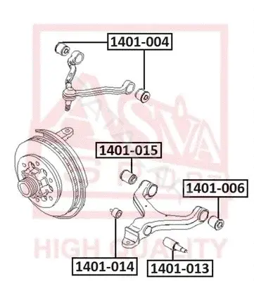 Сайлентблок рычага ASVA 1401-014
