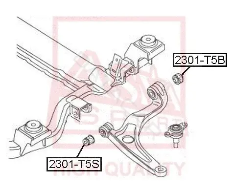Сайлентблок рычага ASVA 2301-T5S