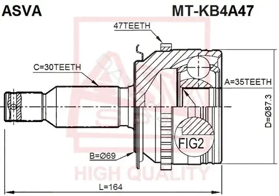 Шрус ASVA MT-KB4A47
