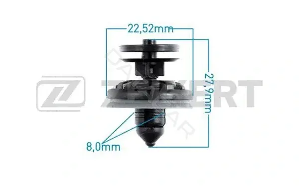 Клипса молдинга ZEKKERT BE-2489