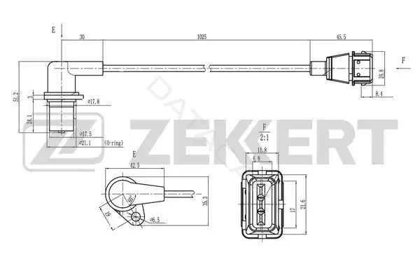 Датчик давления воздуха ZEKKERT SE-4071