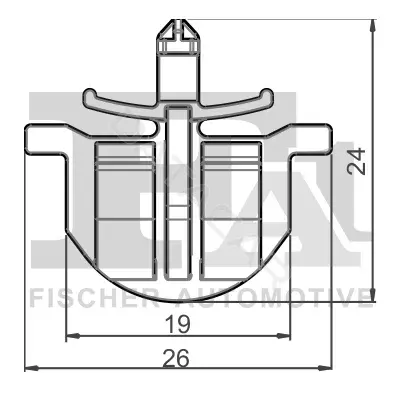 Клипса молдинга FA1/FISCHER 12-40029.5