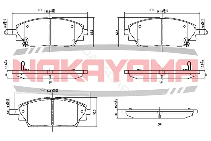 Тормозные колодки NAKAYAMA HP8883NY