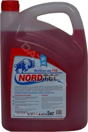 Антифриз NORDTEC NORDTECANTIFREEZE-40G12красный5кг