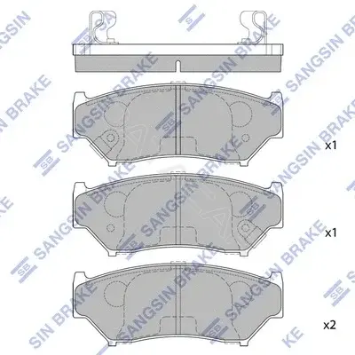 Тормозные колодки Hi-Q SP1584