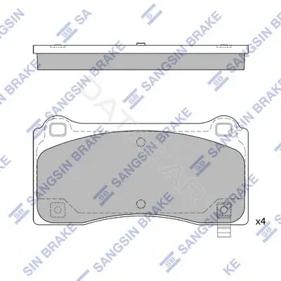 Тормозные колодки Hi-Q SP2824