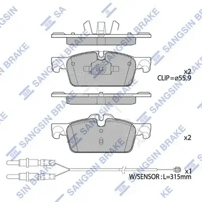 Тормозные колодки Hi-Q SP4132
