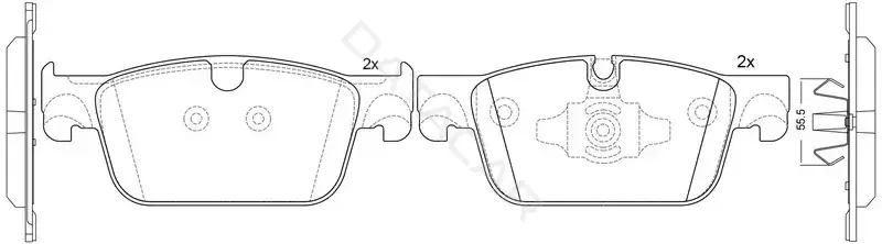 Тормозные колодки SB NAGAMOCHI BP45004