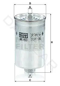 Топливный фильтр MANN WK853