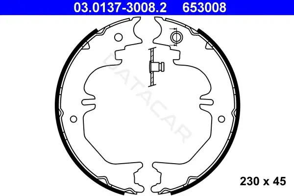 Колодки ручника ATE 03.0137-3008.2
