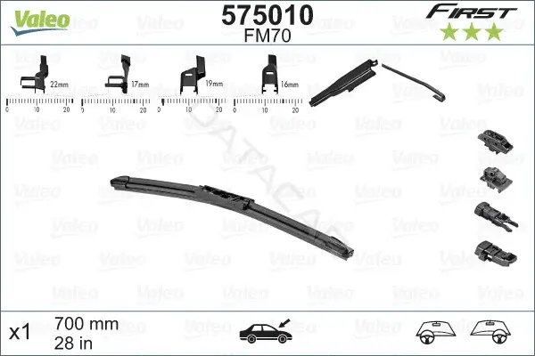 Щетки стеклоочистителя VALEO 575010