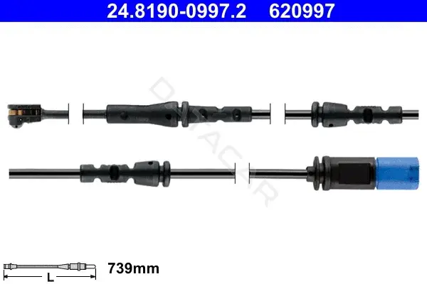 Датчик износа тормозных колодок ATE 24.8190-0997.2